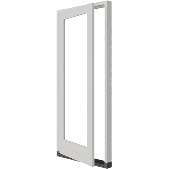 Houten stapeldorpeldeur buitendraaiend met klassieke stijl en duurzaamheid